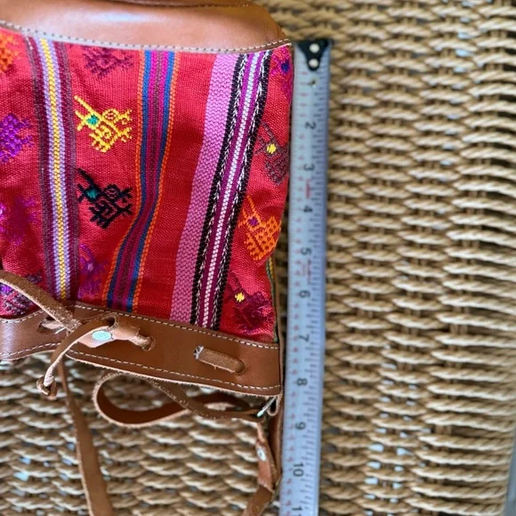 Stylish Pink and Brown Women's Bucket Bag - Picture 7 of 9